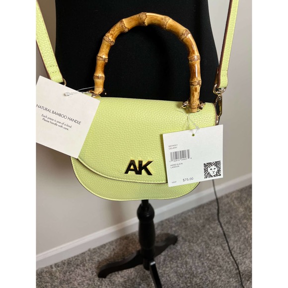 Anne Klein Mini Bamboo Top Handle Detachable Adjustable Crossbody - Picture 4 of 8